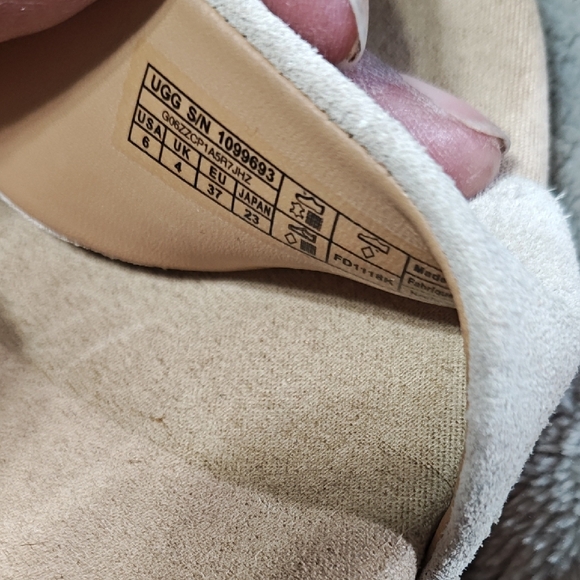 UGG Trina Wedge Shoes Elegant Women's Sandals in Cream Size 6 - Picture 12 of 13